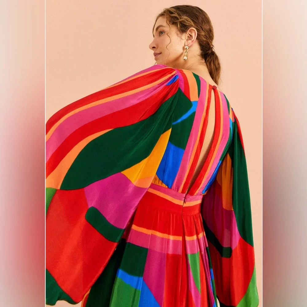 FARM Rio Multicolor Midi Dress - Picture 6 of 9